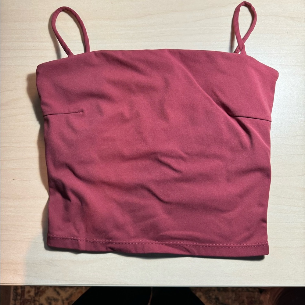 Halara Crop Work Out Tank XS Maroon/Red